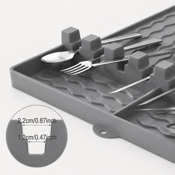 Silikone grillmåtte til grill og grilltilbehør, grå