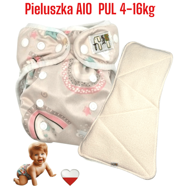 NappiMe AIO PUL RAINBOW pestävä vaippa