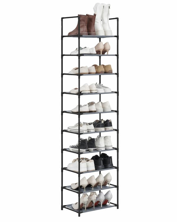 Modulært skoskab gråt 173 cm