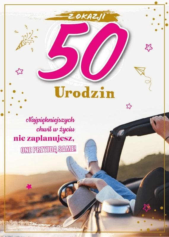 50-vuotissyntymäpäiväkortti