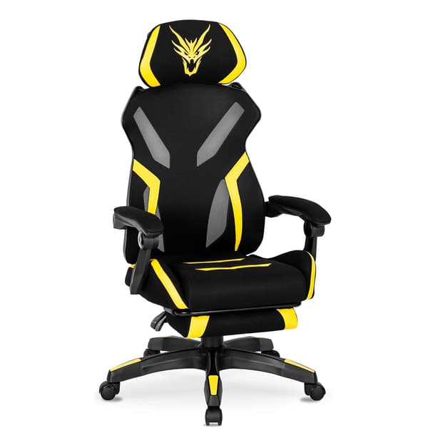 MAXIMO Snurrstol Gaming Svart/Gul Modern