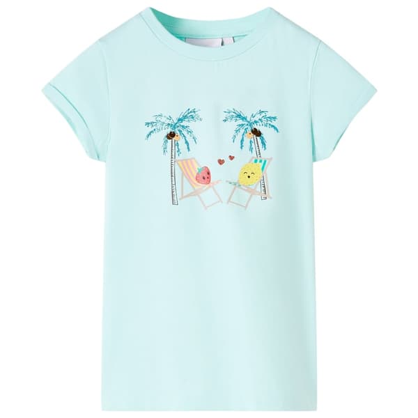 Børne-T-shirt, lyseblå, 128