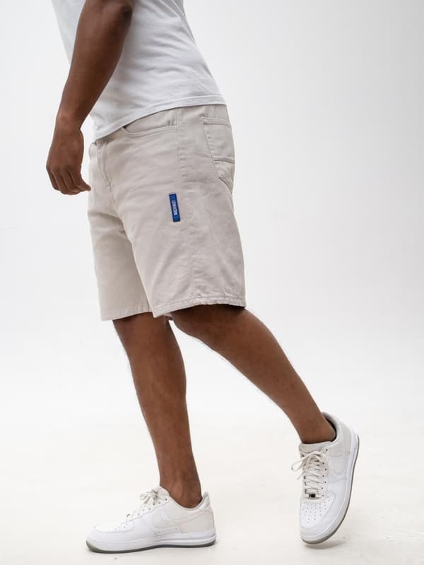 MyStars Washing Basic 30 Cremefärgade herrjeanshorts