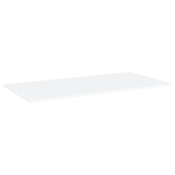 vidaXL bogreoler, 4 stk., hvide, 80x20x1,5 cm, spånplade