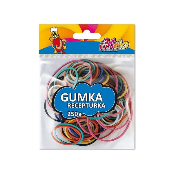 Gummiband 250g blandade färger