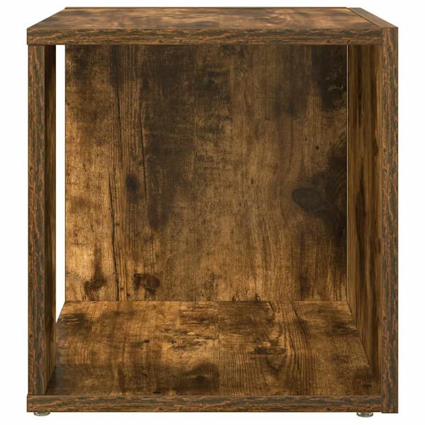 vidaXL sidebord røget eg 33x33x34,5 cm