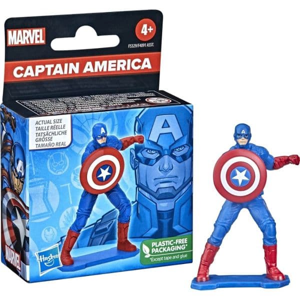 Hasbro Marvel Minifigur Kapten Amerika 6cm