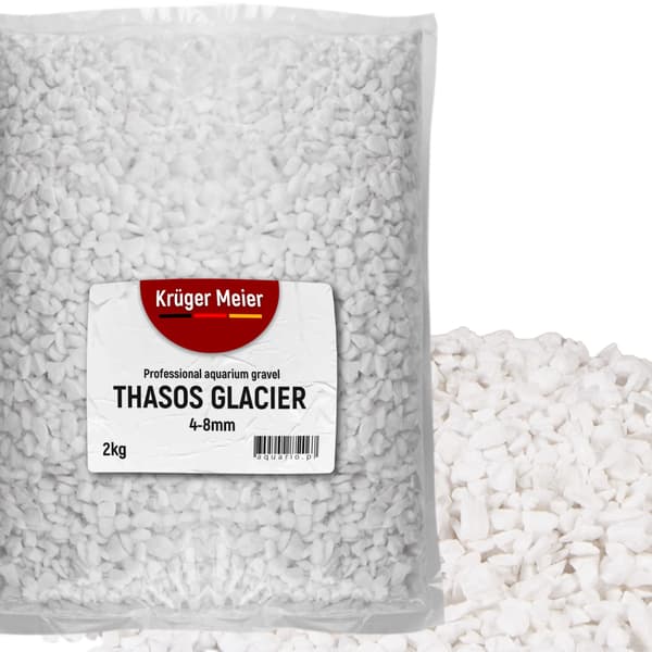 Kruger Meier Thasos Glaciär 4-8 mm - Akvariumgrus 2 kg
