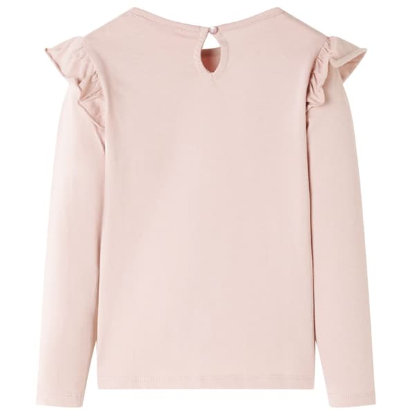 Barn långärmad T-shirt, rosa, 116