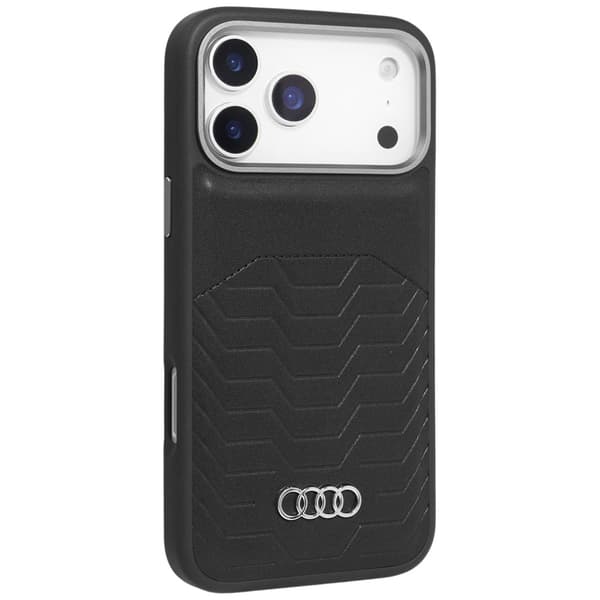 Audi GT MagSafe-etui i kunstlæder til iPhone 17 Pro, sort