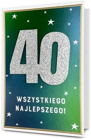Kort B6 Födelsedag 40
