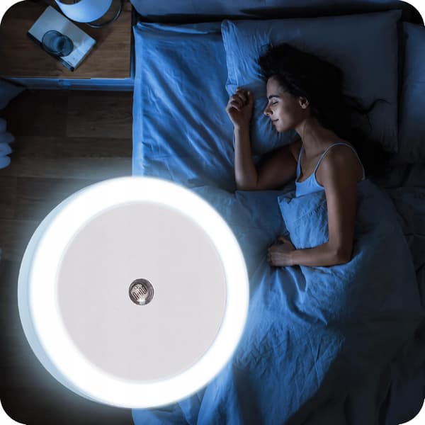 LED-nattlampa för sovrum med skymningssensor för barn