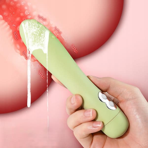 Klassisk Vibrator Grøn Vandtæt 10 Modus Lydløs Premium
