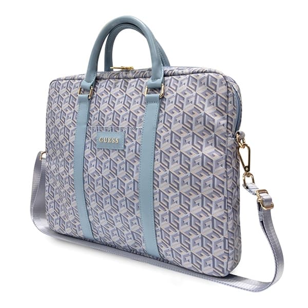 Guess-väska GUCB15HGCFSEB 16" blå/blå GCube-ränder