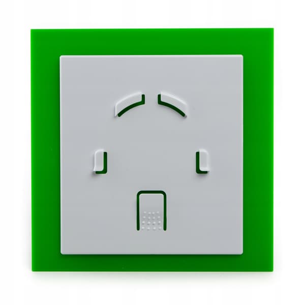 dRim 125 DTS Forsinket Timer Ventilator Grøn Plexiglas Blank Ventilator Plus Panel Kit