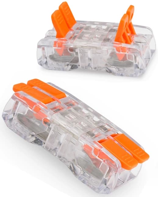 Lynkobling 24A 2x 0,2-2,5 mm Transparent