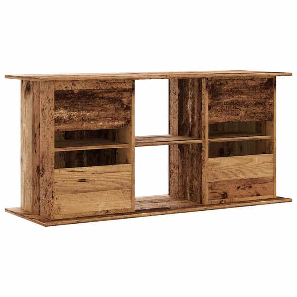 vidaXL akvarieskab, antik træ, 121x41x58 cm
