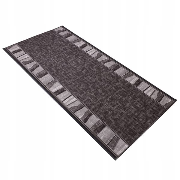 [5] zorro grå 100x130 cm skridsikkert tæppe D7528