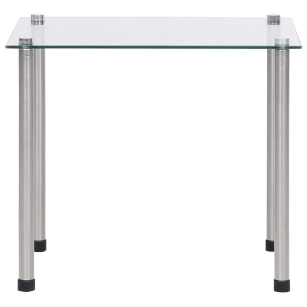 vidaXL Infällbara bord, 3 st, klara, härdat glas