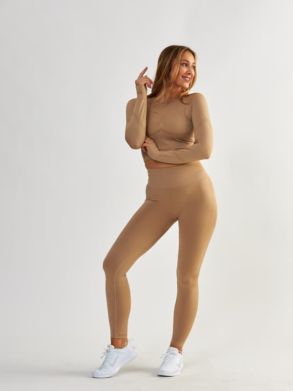Shaping Leggings - Power Up! Caffè latte XS