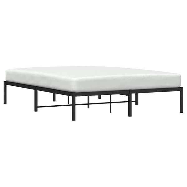 vidaXL metalsengestel sort 160x200 cm