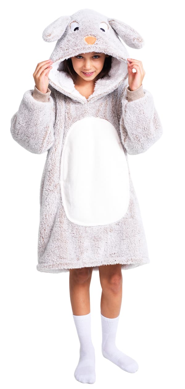 Oversized tæppe sweatshirt til børn Rabbit Cozy Noxxiez CH321