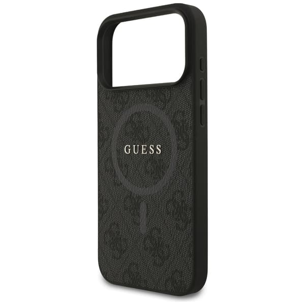 Guess 4G Ring Classic Logo MagSafe-etui til iPhone 17 Pro Max, sort