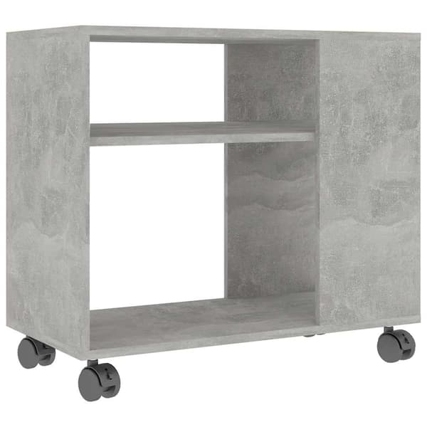 vidaXL sidebord, grå, 70x35x55 cm, træbaseret materiale