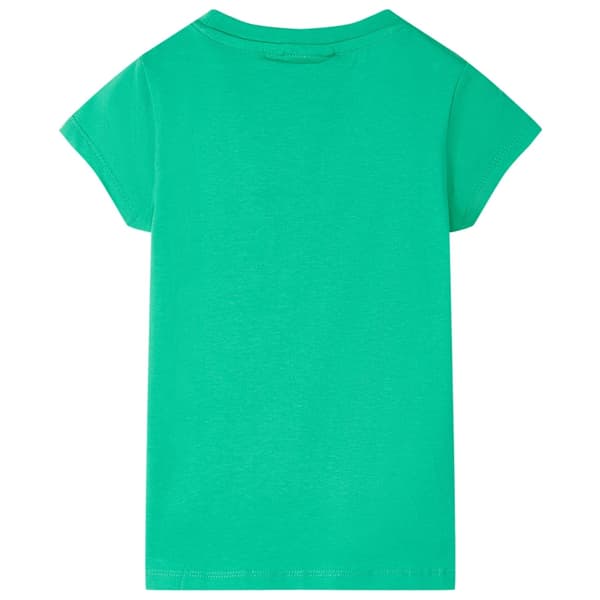 Barn-T-shirt, grön, 128