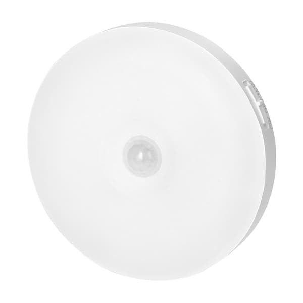 LED-natlampe med Micro USB-bevægelsessensor, genopladelig, selvklæbende
