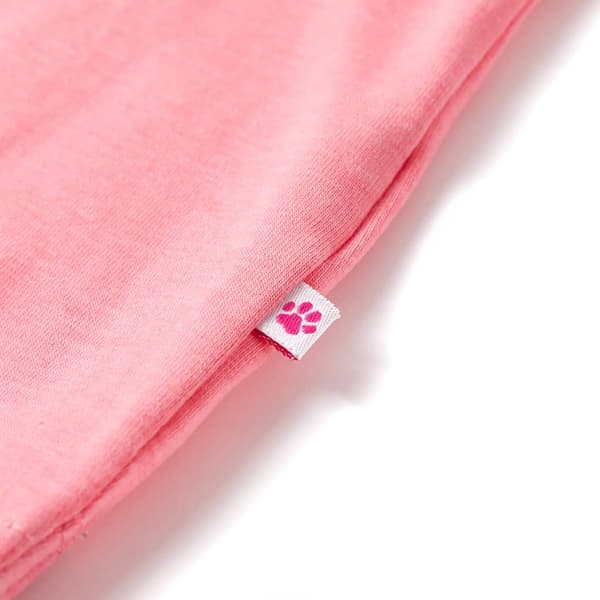 Barn kortärmad T-shirt, fluorescerande rosa, 92