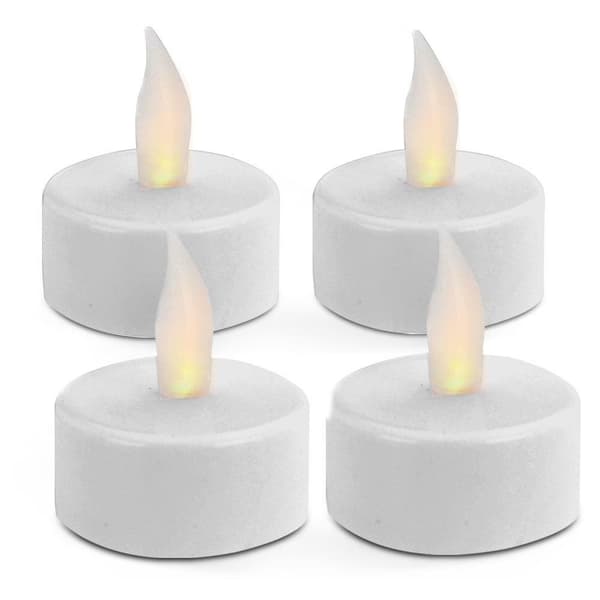 Sæt med 4 fyrfadslys LED