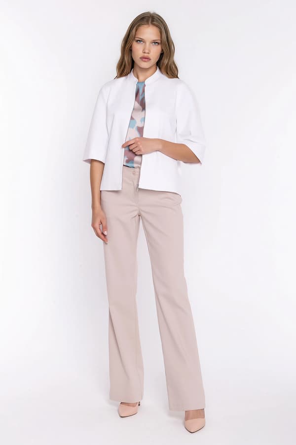 Bootcut-jeans - beige 36