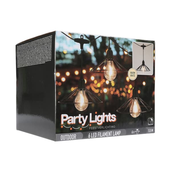 Festlys LED-pærelamper 5,5 m