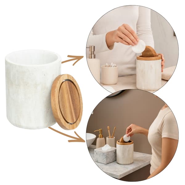 Liten papperskorg 1,5L beige Como