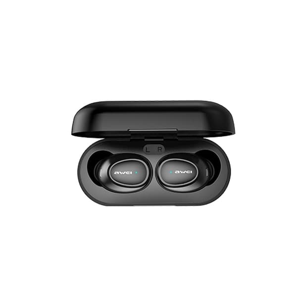 AWEI Bluetooth 5.0 T16 TWS hörlurar + dockningsstation svarta
