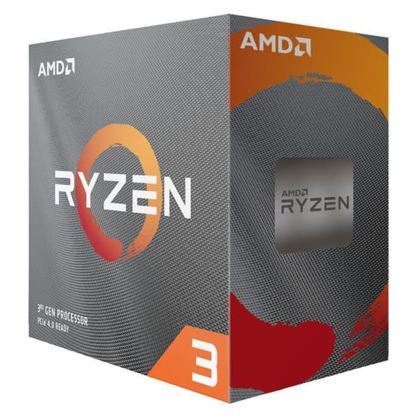 AMD Processor Ryzen 3 3100 (4C/8T, 18MB Cache, 3.9 GHz Max Boost) (100-100000284BOX)