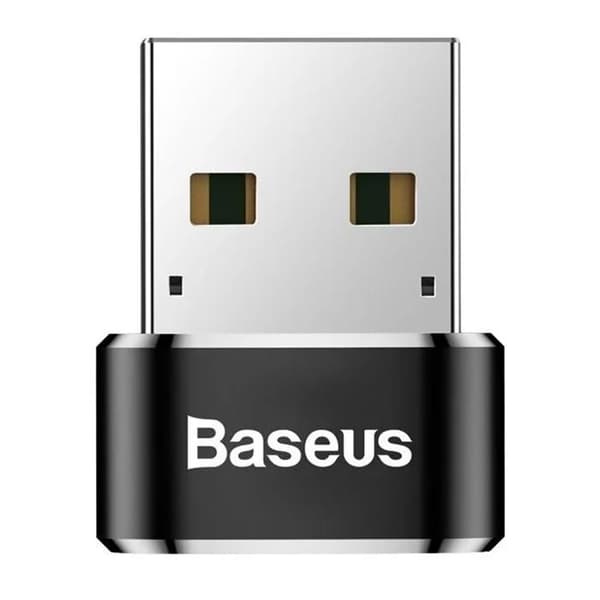BASEUS USB-C Adapter - Svart - USB till USB-C-kontakt