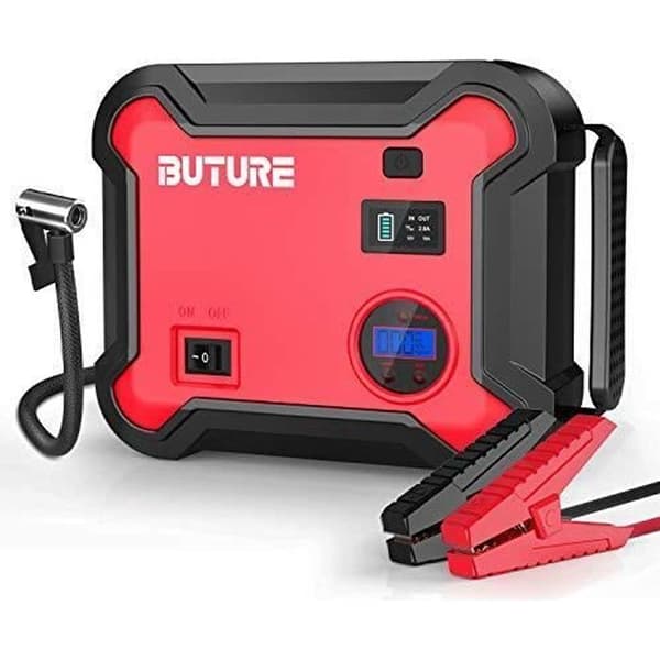 Bilstarter - BuTure - BR700 - 2500A - 23800mAh - Bærbar Luftkompressor