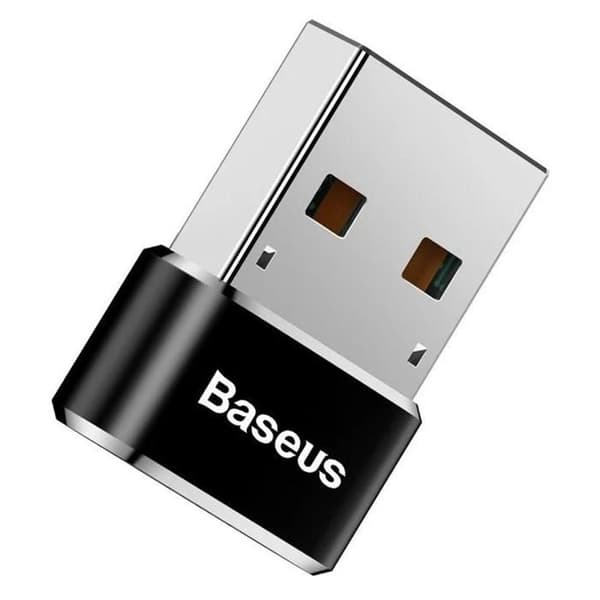 BASEUS USB-C - Musta - USB-liitin USB-C:hen