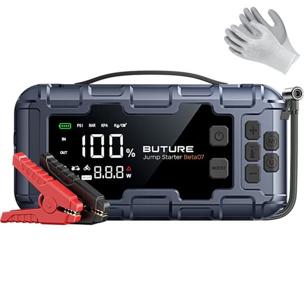 Batteriboostare - BUTURE - Beta07 - 26800mAh - 6000A - Kompressor 160 PSI