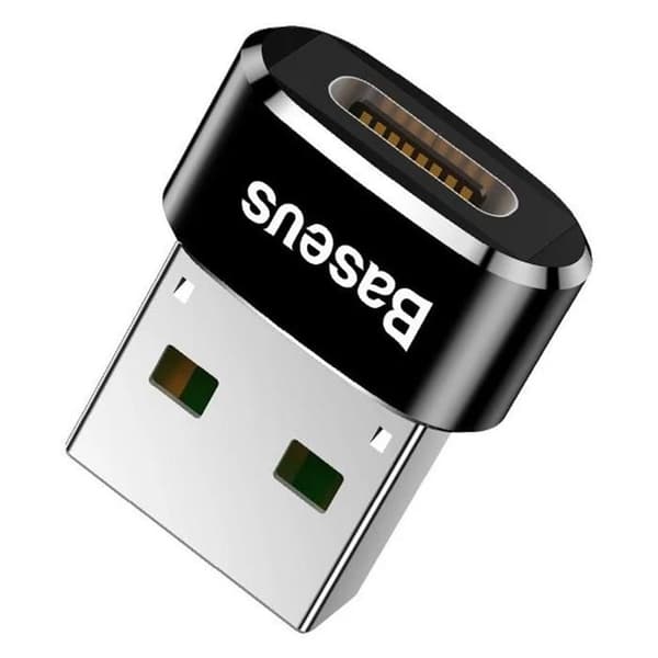 BASEUS USB-C Adapter - Svart - USB till USB-C-kontakt