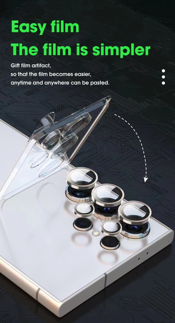 Samsung Galaxy S25 Plus Linsskydd Härdat Glas - Silver