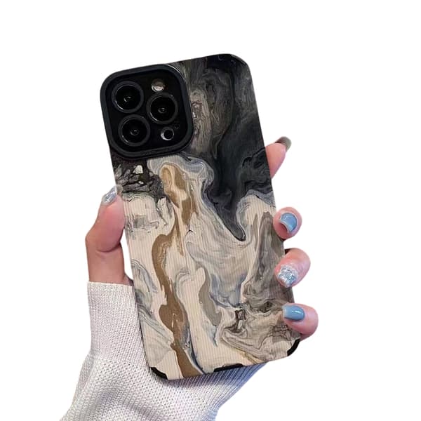 iPhone 16 Plus Skal - Ink Marble
