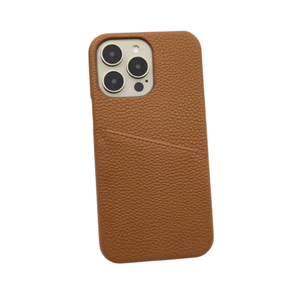 iPhone 15 Pro Max Skal med Kortfack - Karamellbrun
