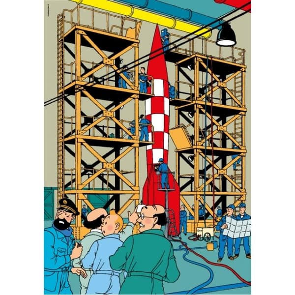 Tintin - Pussel - Raketen med ramper