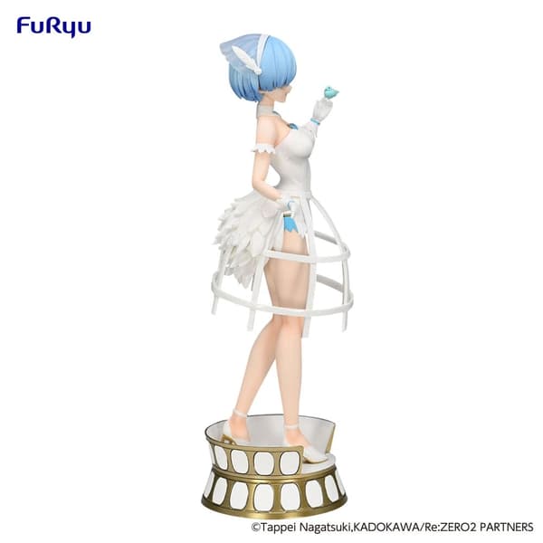 Staty - Re: Zero Exceed Creative PVC Statue Rem Cage Dress 22 cm