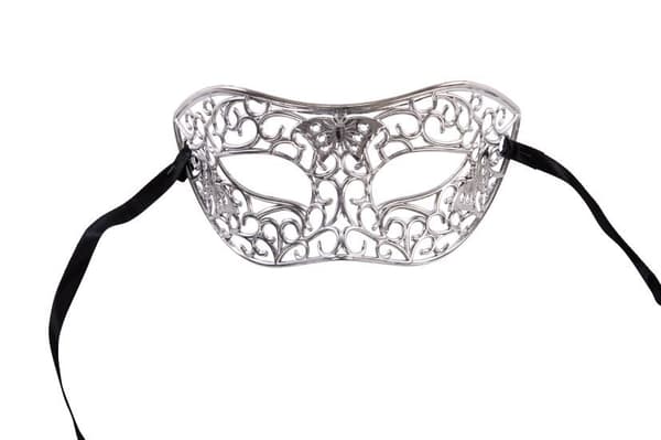 Ansiktsmask - Mask in ornament silver