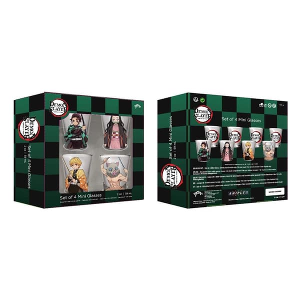Demon Slayer Shotglas 4‑pack