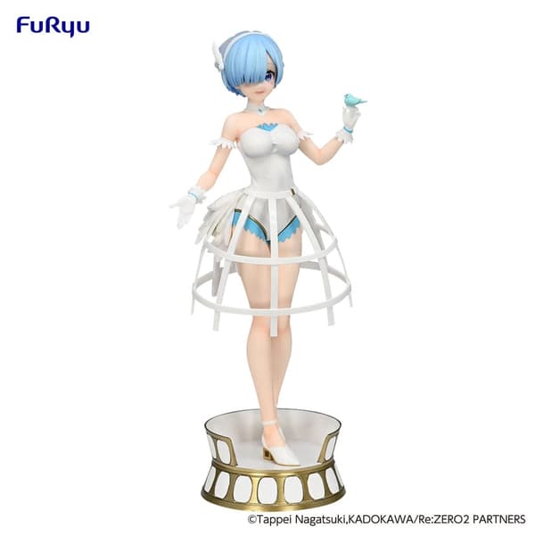 Staty - Re: Zero Exceed Creative PVC Statue Rem Cage Dress 22 cm